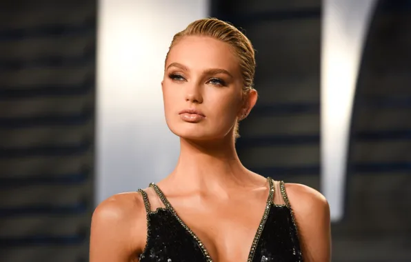 Взгляд, модель, макияж, с короткой стрижкой, hair, Victoria’s Secret, Romee Strijd, Роми Стрейд