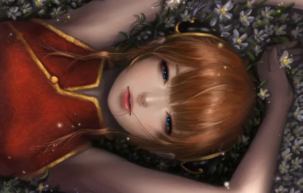 Девушка, аниме, арт, Gintama, Кагура