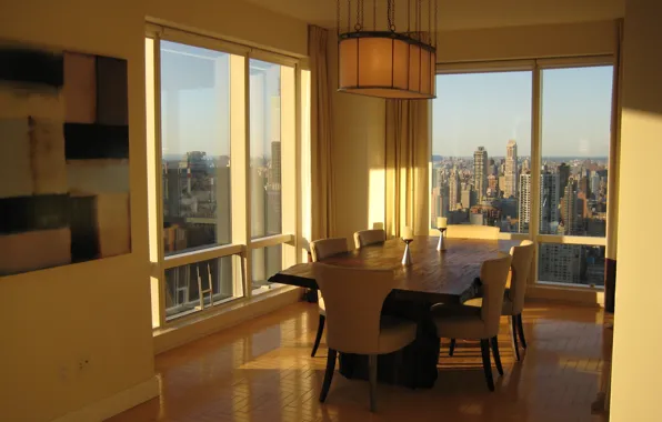 Дизайн, стиль, интерьер, мегаполис, New York city, жилая комната, городская квартира, Manhattan Luxury Properties