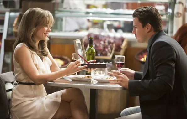 Пара, кафе, влюбленные, Rachel McAdams, Рэйчел МакАдамс, Channing Tatum, Ченнинг Татум, Клятва