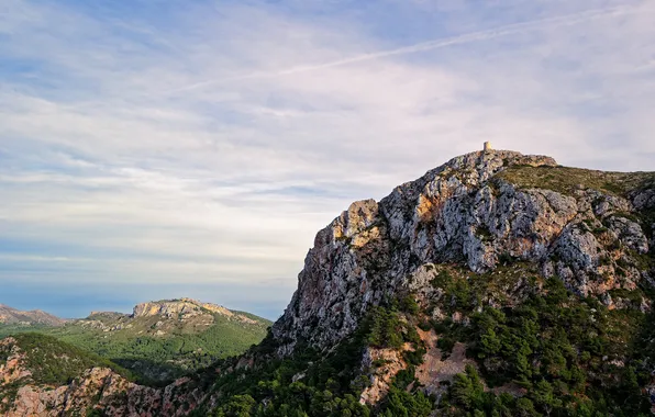 Картинка природа, камни, гора, Balearic Islands, Mallorca