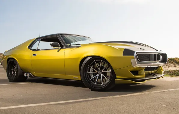 Картинка Muscle, Car, Yellow, AMC, AMC Javelin