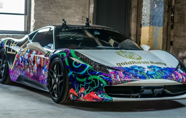 Картинка Феррари, винил, Ferrari, Ferrari 458 Italia