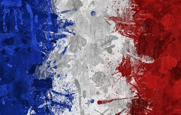 Картинка краски, Франция, флаг, France
