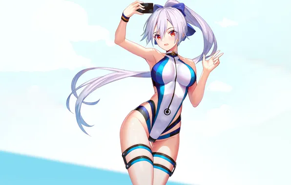 Girl, sexy, long hair, boobs, anime, beautiful, pretty, erotic
