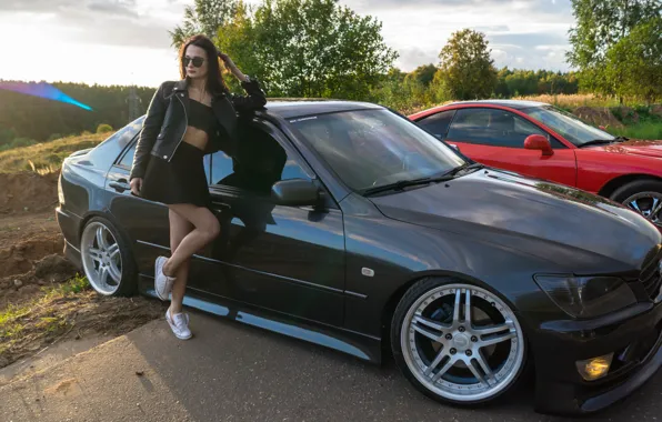 Car, lexus, sony, night, model, moscow, low, Alena