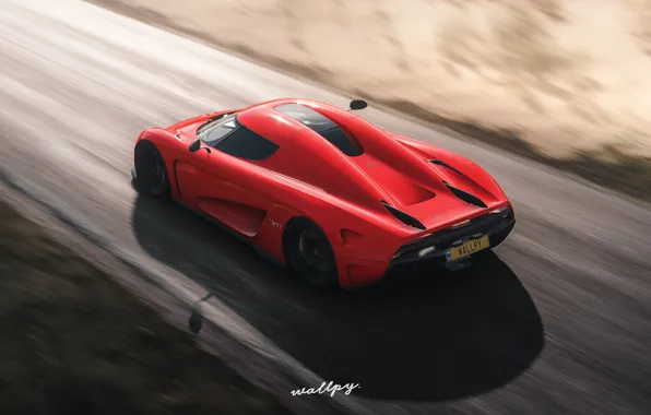 Картинка Koenigsegg, Microsoft, game, 2018, Regera, Forza Horizon 4, by Wallpy