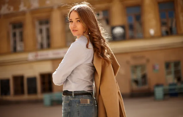 Взгляд, лицо, улица, милашка, Liza