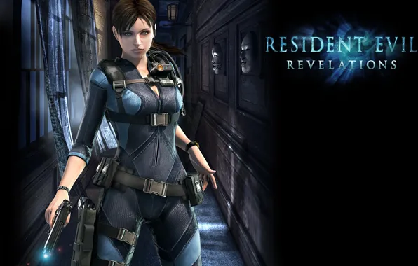 Картинка пистолет, оружие, Resident Evil, Resident Evil: Revelations, Jill Valentine, Biohazard: Revelations