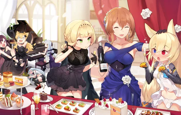Девушки, Girls Frontline, Девушки фронта, Банкет