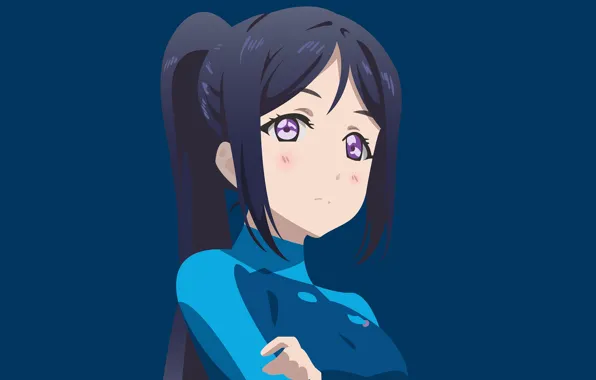 Девушка, портрет, Love Live School Idol Project, Живая любовь