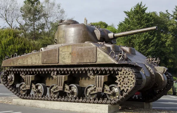 Картинка войны, танк, средний, Sherman, периода, мировой, Второй, «Шерман»