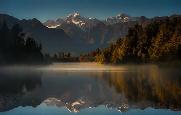 Лес, горы, природа, озеро