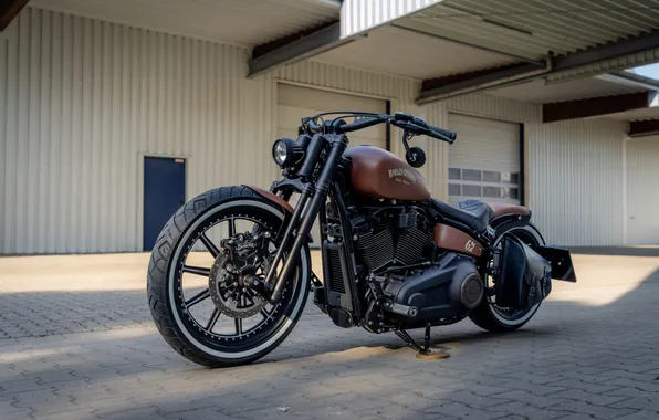 Front, Harley-Davidson, Вид Сбоку, Customized, Thunderbike, Street Bob, Steel Horse, Custombikes