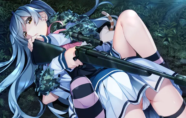 Девушки, аниме, арт, Grisaia: Phantom Trigger