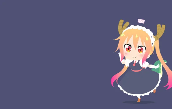 Фон, девочка, малышка, Kobayashi-San Chi no Maid Dragon, Дракон-Горничная Кобаяши