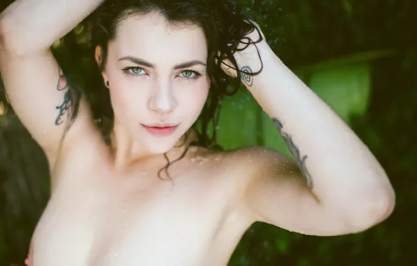 Девушка, модель, татуировки, suicide girls, Milenci, Quench
