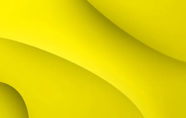 Жёлтый, фон, изгибы, формы, yellow, fon
