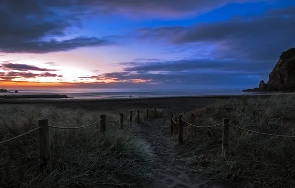 Море, ночь, берег