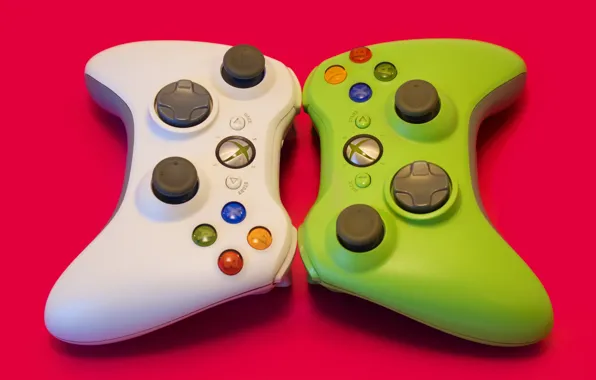 Wallpaper, game, pink, controller, joystick, XBox