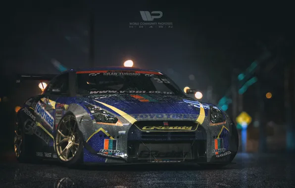Авто, Машина, Nissan, GT-R, Рендеринг, Nissan GT-R, Kal'yan Polischuk, by Kal'yan Polischuk