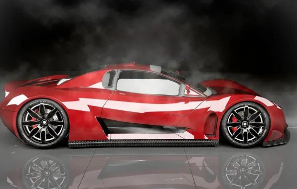 Concept, фон, Car, вид сбоку, R-Spec, High-Tech, Vultran Spectra
