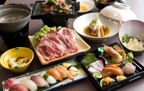 Картинка еда, рыба, Япония, кухня, суши
