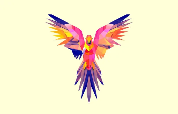 Картинка птица, крылья, минимализм, арт