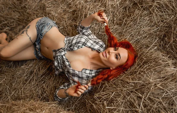Картинка model, pretty, redhead, Георгий Дьяков