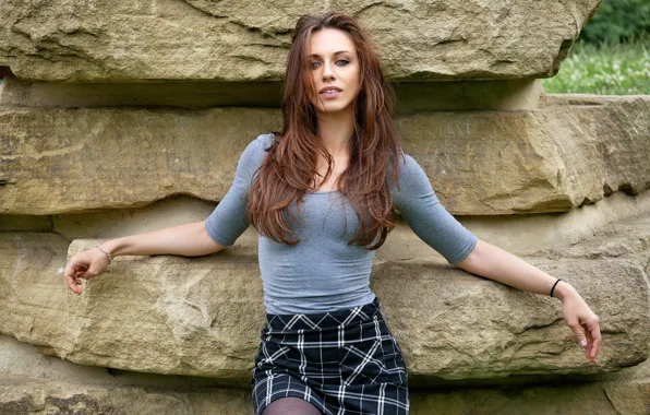 Картинка взгляд, лицо, фигура, милашка