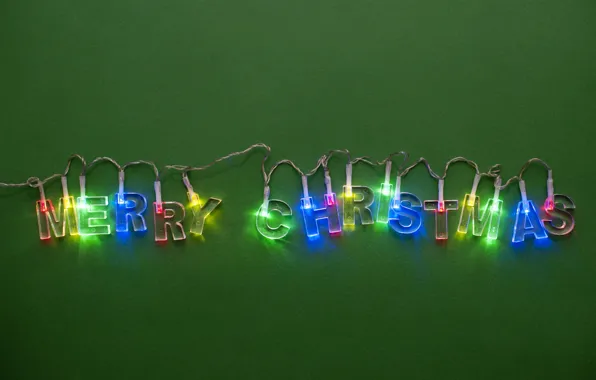 Картинка lights, Christmas, color, New Year, Merry Christmas, holiday, Christmas lights, simple background