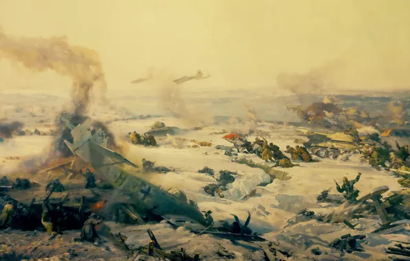 Картинка панорама, музей, фрагмент, город-герой Волгоград, «Сталинградская битва»