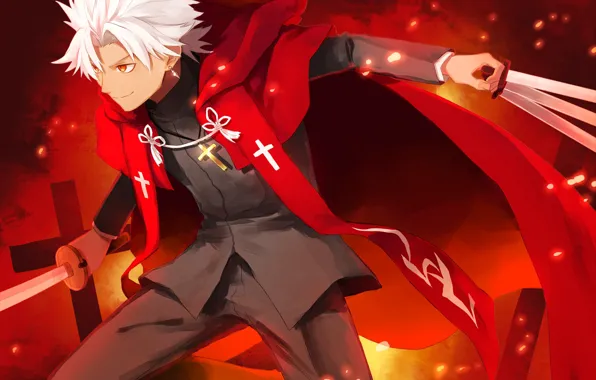Аниме, арт, fate/grand order, fate/apocrypha