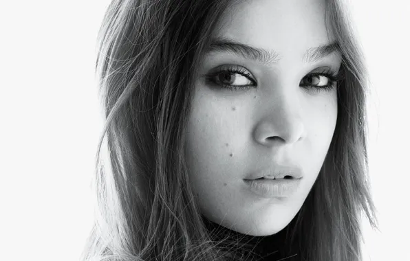 Картинка Celebrities, Monochrome, Hailee Steinfeld