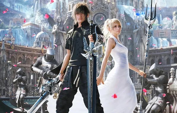 Картинка video games, Final Fantasy XV, Noctis, upscaled