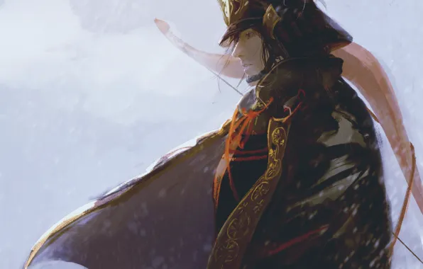 Снег, воин, самурай, мужчина, Sekiro: Shadows Die Twice, Genichiro Ashina