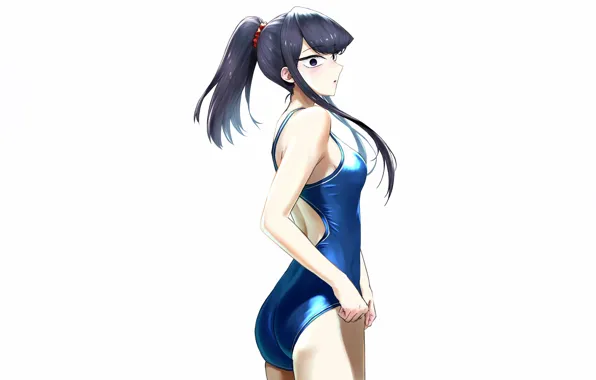 Girl, sexy, ass, long hair, anime, beautiful, purple eyes, pretty