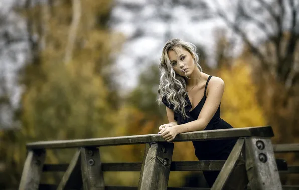 Картинка взгляд, девушка, природа, поза, фото, волосы, Libor Pawlas