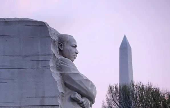 Картинка Вашингтон, США, скульптура, обелиск, Мемориал Мартина Лютера Кинга