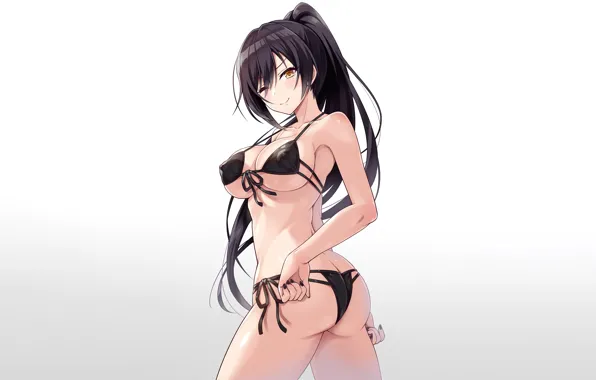 Girl, sexy, ass, cleavage, erect nipples, long hair, boobs, anime