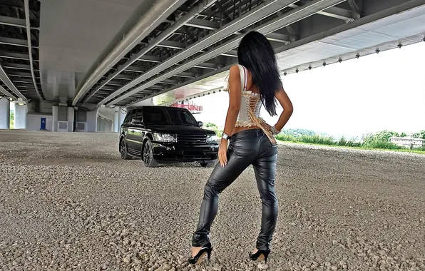 Картинка девушка, обои, Land Rover, красивая