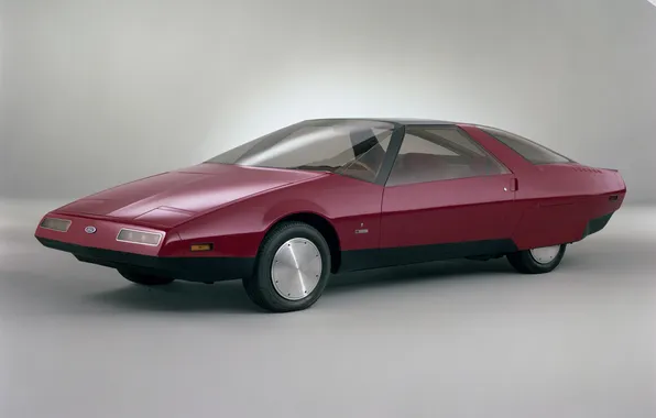 Ford, серый фон, 1979, Ford Probe, малиновый кузов