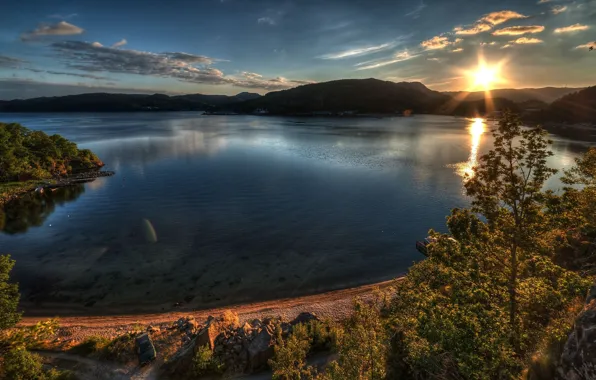 River, nature, lake