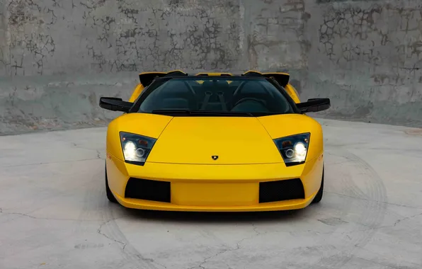 Картинка car, Lamborghini, Lamborghini Murcielago Roadster, italian cars, yellow cars