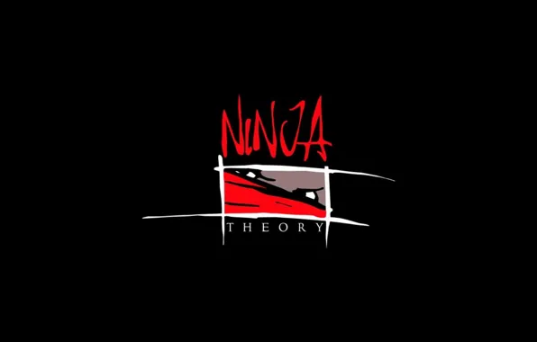 Картинка белый, красный, надпись, черный, разное, Ninja Theory
