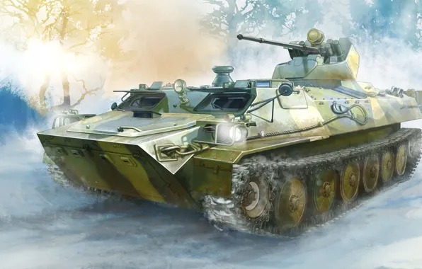 СССР, БТР, тягач, плавающий, МТ-ЛБ, советская армия, многоцелевой бронетранспортер, Soviet MT-LB 6MB