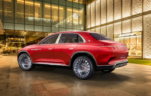 Mercedes-Benz, Vision, Maybach, вид сзади, 2018, Mercedes-Maybach, электрокроссовер, Ultimate Luxury