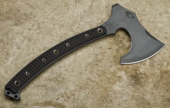 Картинка axe, metal, curved handle