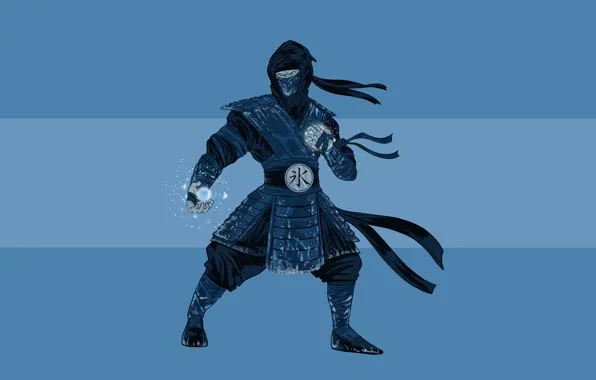 Картинка холод, ниндзя, Mortal Kombat, Sub-Zero, Саб-Зиро
