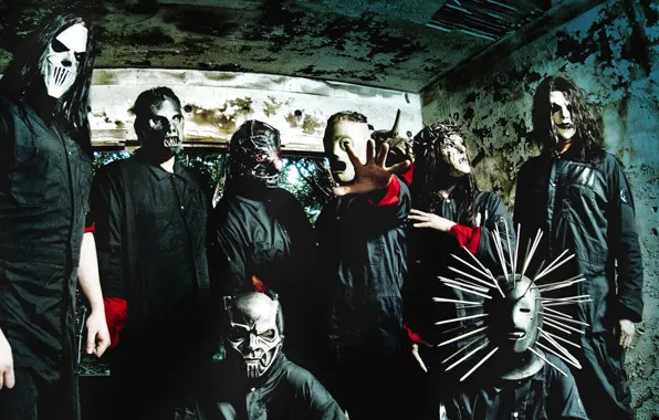 Metal, Slipknot, Nu-Metal, Ню-метал, Слипнот, Corey Taylor, Jim Root, Paul Gray